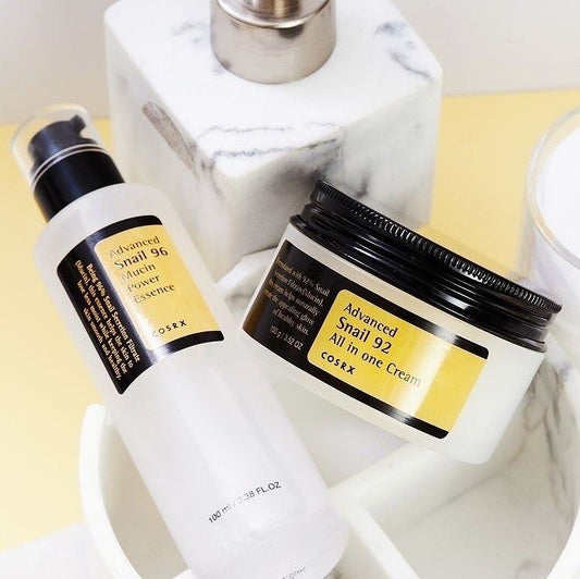 COSRX Snail 96 Mucin Power Essence + Advanced Snail 92 Moisturizer Combo